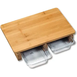 KESPER Schneidebrett-Set Bambus 1-tlg. 41 x 26,5 cm Beige