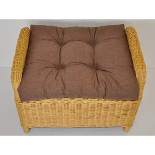 Rattani Sesselauflage Polster Kissen für Rattan Ohrensessel Rattansessel, Dunkelbraun braun