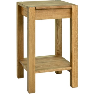HAKU Möbel Beistelltisch, Massivholz, eiche geölt, B 35 x T 35 x H 60 cm