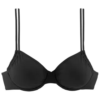 LASCANA Bikini-Top Damen Schwarz 36 Cup C