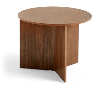 HAY - Slit Table Round, Ø 45 x H 35,5 cm, Walnuss natur