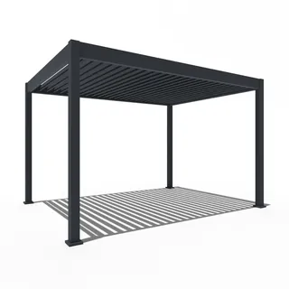 Weide E-Deluxe 3 x 4 m inkl. 4 Seitenteile Anthrazit/Schwarz
