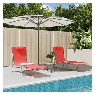 vidaXL Sonnenliege 71 x 61 x 21 cm Rot