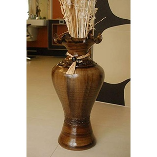 Deko-Shop-Hannusch Edle Bodenvase, Amphore, Vase, Kastanie, 60 cm, aus Tonkeramik