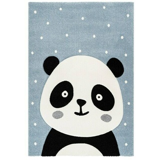 Kayoom Kinderteppich Panda  (Blau, 170 x 120 cm, 100 % Polypropylen)