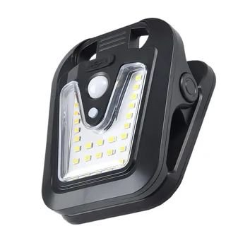 dzqad Solare Bewegungsmelder Leuchten - USB Automatisch Ein/Aus Clip Lampe - Automatisch Ein Und Aus Wasserdicht 4 Modi Clip Solar Leuchte - Für Garten Weg Treppe Gehweg Rasen Geländer