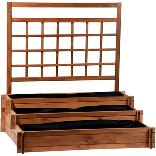 Dobar Hochbeet Peru 110 x 88 x 115 cm Braun