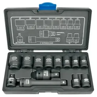 Steckschlüsselsatz 1/2 Zoll Schlagschrauber Nüsse Set 13-teilig Cr-Mo