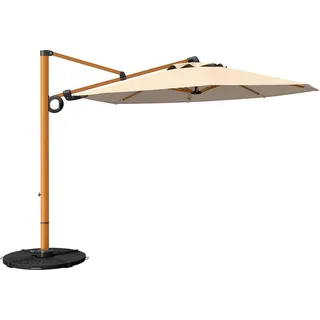 None Aluminium Sonnenschirm Ø 300 cm Grau