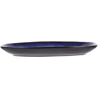 STOBAZA Quadratisch Weiß Geschirr Set Dessertteller Keramik Sushi Teller Keramik Obstteller Blau Vorlegeteller Snack Teller Fischschale Vorspeise Spaghetti Emaille
