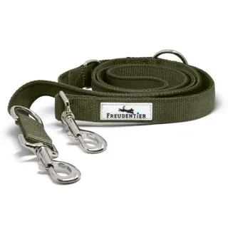 Freudentier Hundeleine 2m, Führleine gepolstert & verstellbar 2 m, 2 cm
