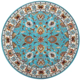 Ready Rugs Teppich Luxuriöse runde Teppichkollektion blau Ø 180 cm
