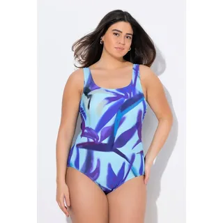 Ulla Popken Badeanzug Damen Blau 54/56
