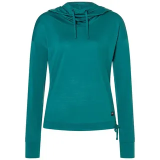 super.natural Funnel Hoodie Türkis/Grün M
