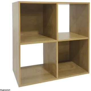 Hti-Living Standregal 60 x 60 x 0 cm Braun