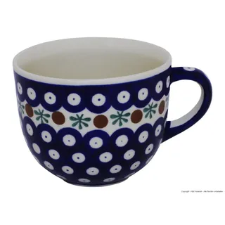 Original Bunzlauer Keramik Milchkaffeetasse (Cappuccino-Tasse) 0.35L im Dekor 41