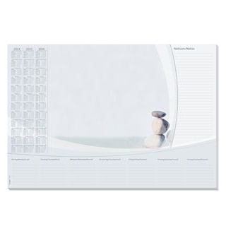 Sigel Schreibunterlage HO370, weiß / grau, Papier, Harmony, 30 Blatt, mit Kalender, 60 x 41cm