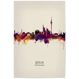 artboxONE Poster 90x60 cm Städte/Berlin Berlin Germany Skyline Beige - Bild Berlin Cityscape Germany
