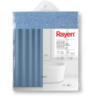Rayen Badevorhang 180 x 200 cm Blau