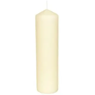 Kaminkerzen 40 x 8 cm in Elfenbein, Wohnraum XXL Kerze