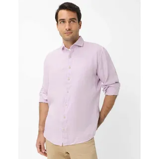 Brax Leinenhemd Style HAROLD Lila / Rosa L