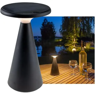 ChiliTec Solarleuchte Metall 20 cm inkl. LED dimmbar schwarz