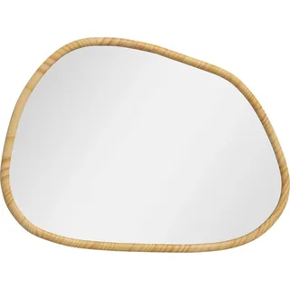 Homcom Asymmetrischer Wandspiegel 80 x 60 cm Beige