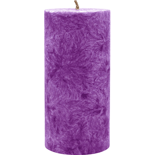 Stumpenkerze aus Stearin, Violett, 64/135 mm, 100% pflanzlicher Wachs, KERZENFARM HAHN, Brenndauer ca. 41h
