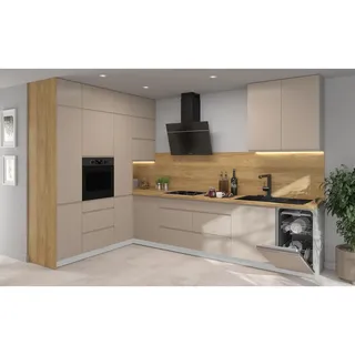 Feldmann-Wohnen Winkelküche Avellino 330 x 200 cm Blum Metabox stone grey matt