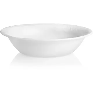 CORELLE Müslischale Bella Faenza, Vitrelle-Glas, 18,4 cm, weiß | Suppenschale, dreifach gepresstes Spezialglas, splitter- und bruchresistent, mikrowellengeeignet, ofenfest bis 175 °C