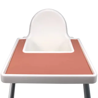OLGS Silikon Hochstuhl Matte für Babys | Silikonmatte Tischset für den Babyhochstuhl | Tischmatte Platzset Babystuhl für Kinder | Platzdeckchen, BPA-frei, Wasserdicht, leicht zu reinigen (Rosa, Muted)