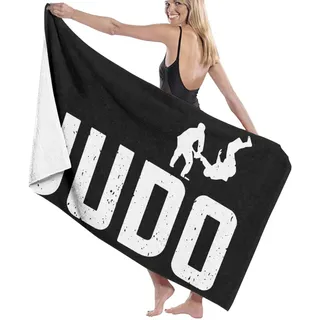 IUBBKI Judo-Strandtuch, weiches, saugfähiges Mikrofaser-Strand-Badetuch, Erwachsene, Unisex, Kinder, Handtuchdecke, 32 x 52 Zoll
