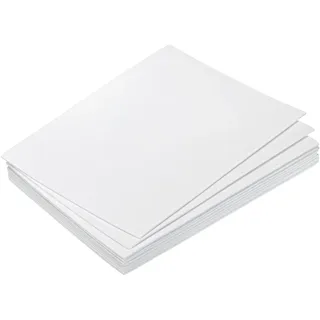 sourcing map EVA Schaum Blätter Weiß 7.8"x5.9" 2mm Dicke | Handwerke DIY Pack von 10