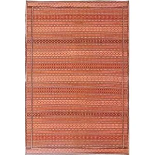 Orientteppich Kelim Fars 172x245 Handgewebter Orientteppich / Perserteppich, Nain Trading, rechteckig, Höhe: 4 mm rot