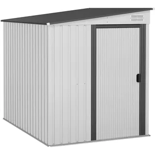 Outsunny Gerätehaus 2,06 x 1,54 m Weiß