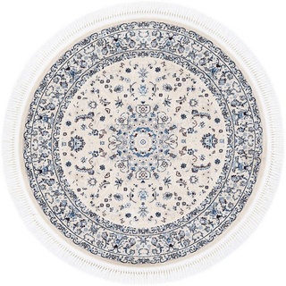 carpetfine Teppich »Nain Diane«, rund, 8 mm Höhe, Kurzflorteppich, Orient Look beige