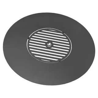 Cook King Rostfreie Grillplatte für Feuerschale 82 cm mit Rost 40 cm