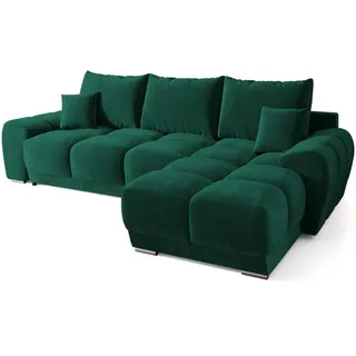 bromarkt Ecksofa Nubes flaschengrün