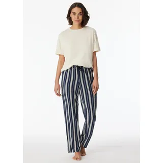 SCHIESSER Damen Schlafhose lang Webhose-Mix + Relax Pyjamaunterteil, Multicolor 1_180460, 44