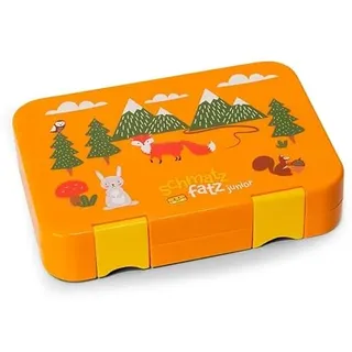 Schmatzfatz Junior Lunchbox für Kinder – Bento-Box mit herausnehmbarem Einsatz mit 4 oder 6 Fächern, auslaufsicher, BPA-frei und spülmaschinenfest, für Schule und Kindergarten