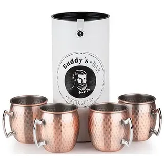 Buddy's Bar Moscow Mule Becher 0,5 l Kupfer 4 St.