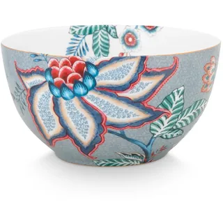Pip Studio Flower Festival Bowl Light Blue 15 cm