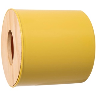 Lurrose 1Stk Toilettenpapierhalter Aufbewahrung von Toilettenpapier Serviettenhalter runden Tissue-Box Aufbewahrungskiste Bambus