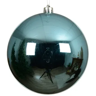 Christmas Decorations Kaemingk Weihnachtskugeln Kunststoff 20cm groß - bruchsicher Christbaumkugeln XXL Weihnachtsbaumkugeln Christbaumschmuck Weihnachtsbaumschmuck Folkloreblau
