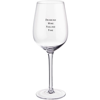 BUTLERS HAPPY HOUR Weinglas "Drinking Wine Feeling Fine" 500ml Gläser
