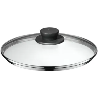 WMF Pfannen- Topfdeckel 24 cm, Glasdeckel mit Kunststoffknauf, Deckel für Töpfe & Pfannen, hitzebeständiges Glas, spülmaschinengeeignet