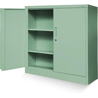 Jan Nowak C001B Aktenschrank 92,5 x 90 x 40 cm Grün