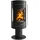 Stahl schwarz/Abdeckplatte Glas