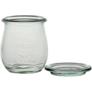 Weck 3238300 Einmachglas, Tulpenglas 12 Stück, Glas, Durchsichtig, Breit