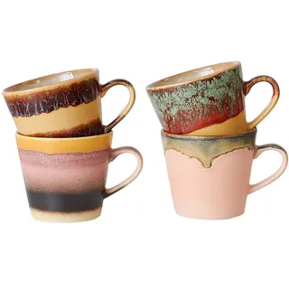 70s Ceramics: Cappuccino Mugs (Set of 4)